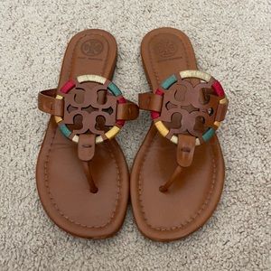 Tory Burch Miller Embroidered Sandal